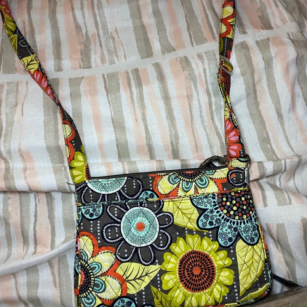 Multi colored Vera Bradley cross body purse